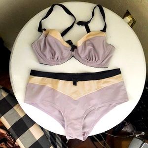 Claudette Lilac Lingerie Set